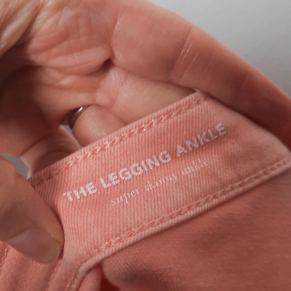 Adriano Goldschmied Salmon Pink The Legging Super Skinny Ankle 26R - Picture 4 of 7